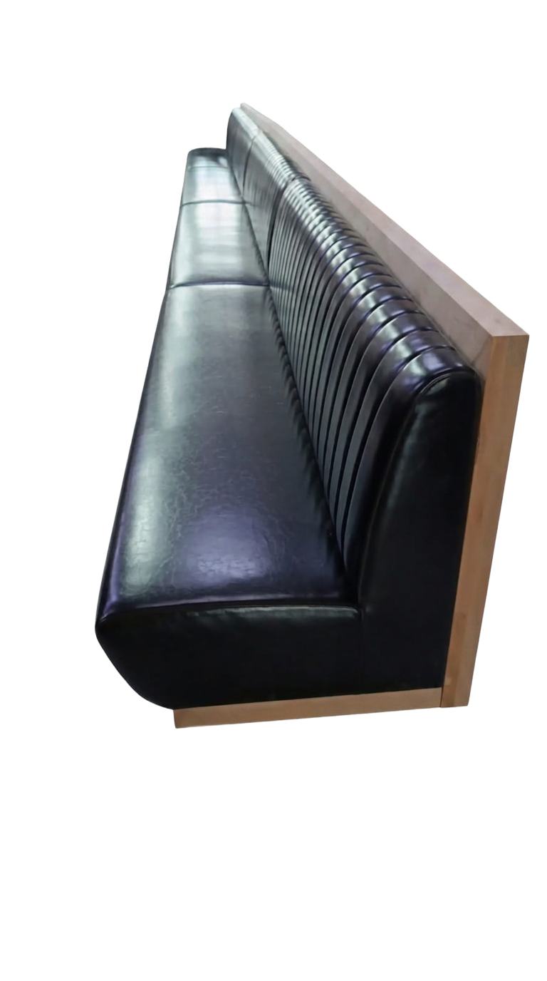 Long banquette, back detail